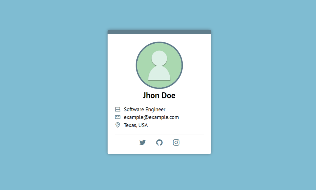 Create a beautiful profile card using HTML and CSS