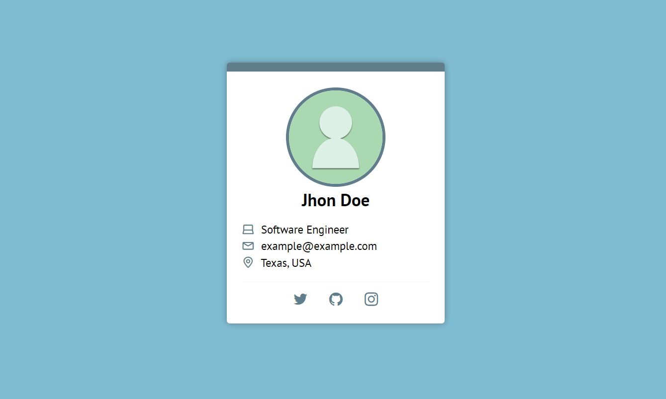 Create a beautiful profile card using HTML and CSS - Ibrahim Hasnat
